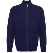 Sweat-shirt Barbour Talder Cardigan Zippé Laine Gris