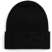 Bonnet Calvin Klein Jeans CK EMBROIDERY FINE RIB BEANIE K60K612590