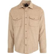 Sweat-shirt Suitable Surchemise Corduroy Khaki