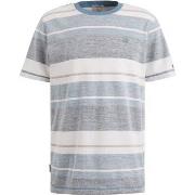 T-shirt Cast Iron T-shirt Knitted Rayures Bleu