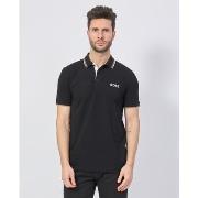 T-shirt BOSS Polo en coton mélangé noir pour homme