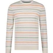 Sweat-shirt State Of Art Pull Rayure Beige