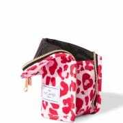 The Flat Lay Co. Standing Brush Case - Pink Leopard