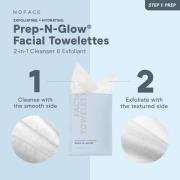 NuFACE Prep-N-Glow Lingettes Nettoyantes Visage (5 sachets)