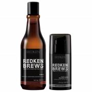 Duo cire et shampooing pour homme Redken Brews