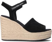 Calvin Klein Sandalen Wedge Sandal Ankle Clip Zwart