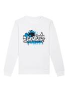 Sweatshirt 'Sesamstraße Cookie Fingers Graffiti'