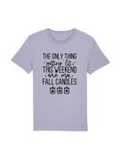 T-shirt 'Getting lit fall candles'