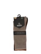 Apollo - Glitter Socks 3-pack Middel Bruin