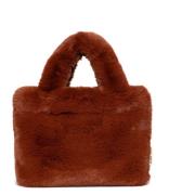 Studio Noos Handtas Faux Fur Mini Handbag Bruin