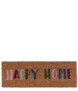 Present Time Decoratieve objecten Door Mat Happy Home Zwart