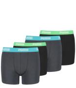 Puma Boxershorts Kids Basic Boxer 4P Groen