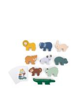 Trixie Baby Accessoires Wooden Animal Stacking Game Geel