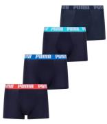 Puma Boxershorts Basic Boxer 4-Pack Donkerblauw