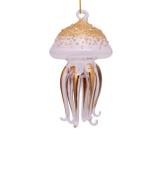Vondels Kerstversiering Ornament glass diamonds jellyfish H11cm Goudkl...