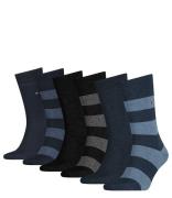 Tommy Hilfiger Sokken Rugby Sock 6-Pack Blauw