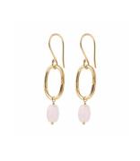 Graceful Rose Quartz Earrings