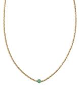 Flora Aventurine Gold Necklace