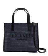 Paolina Faux Raffia Small Icon Bag