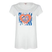 Esqualo T-shirt sp20.05018 heart print