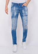 Local Fanatic Blue ripped skaterjeans slim fit