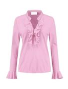 Helena Hart 7257 blouse ruche rose