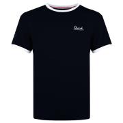 Q1905 T-shirt captain donker/wit