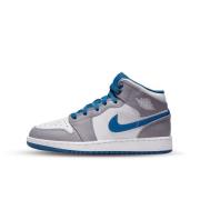Nike Air jordan 1 mid true blue cement (gs)
