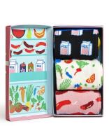 Happy Socks 3-pack foodie gift box unisex