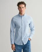 Gant Casual hemd lange mouw reg cotton linen stripe shirt 3230057/471