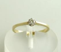 Christian Geel gouden briljant geslepen diamanten ring