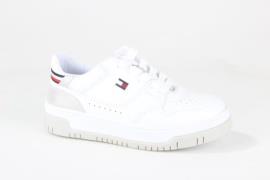 Tommy Hilfiger T3a9-33212-1355x025 white/silver meisjes sneakers