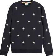 Scotch & Soda All-over embroidery sweatshirt black