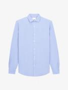 Van Harper Linen shirt light blue heren overhemd lange mouw