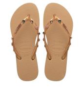 Havaianas Slim luxury gold | swarovski-kristallen teenslippers dames