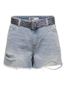 Jacqueline de Yong Hailey hw destroy belt shorts