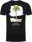 Pure Path Palm tree t-shirt black