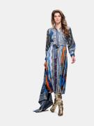 Mucho Gusto Dress louvain long leopard belts and blue paisley