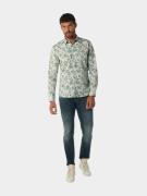 No Excess Casual hemd lange mouw shirt stretch allover printed 2343012...