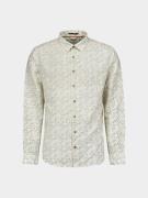 No Excess Casual hemd lange mouw shirt allover printed with li 2343027...