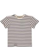 Quapi Jongens oversized t-shirt karel aop blue stripe