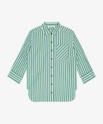 Ganni F9022stripe cotton shirt