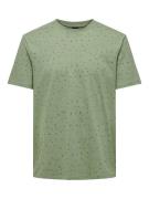 Only & Sons Onsbastian reg ss aop tee cs