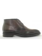 Giorgio 28503 donker bruin leren halfhoge veterschoen met zwart rubber...