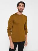 Petrol Industries Knitwear round basic oker