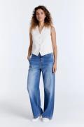 Cup of Joe Wide leg chino blue denim