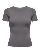 Jacqueline de Yong Jdycirkeline ss top knt taupe