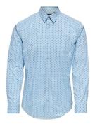 Only & Sons Onsbart life ls organic dot shirt licht