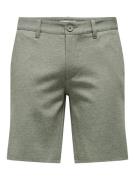 Only & Sons Onsmark 0209 melange shorts noos olijf