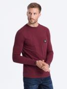 Ombre Longsleeve heren bordeaux san remo